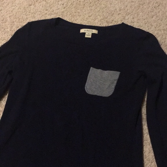 G.H. Bass & Company Navy Lightweight Sweater - Picture 1 of 4